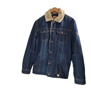 Women’s Denim Outdoor American Legend Fleece Lined Bomber Jacket AFS Jeep Large